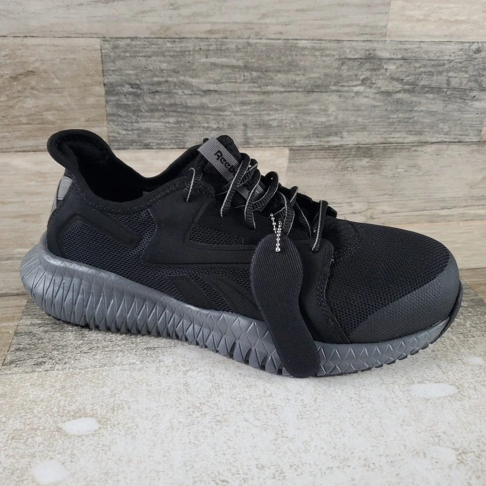 Reebok Flexagon 3.0 Womens Work Shoe Sz 9 M Athletic Black Composite Toe Sneaker
